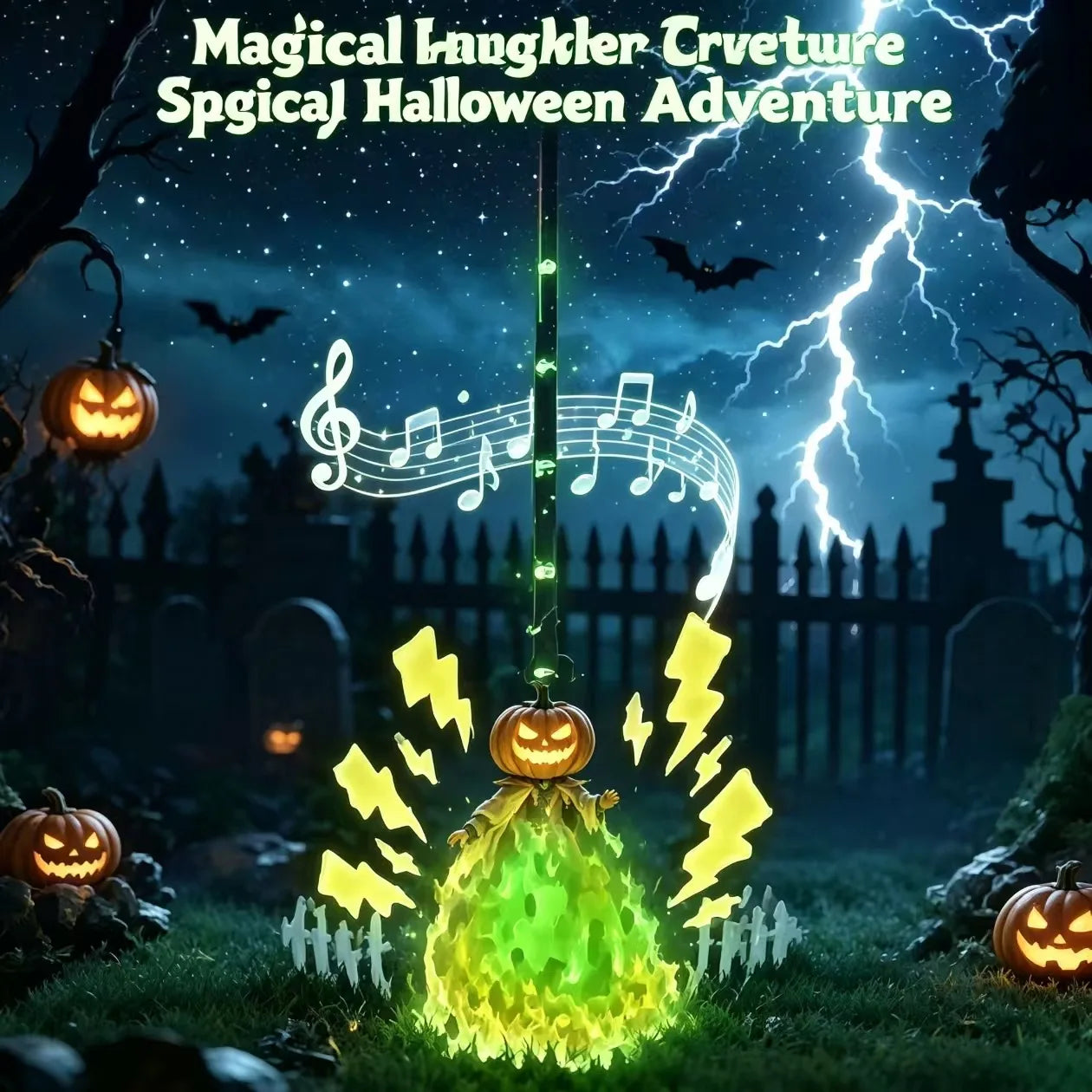 Haunted Self-Jumping Witch Broom