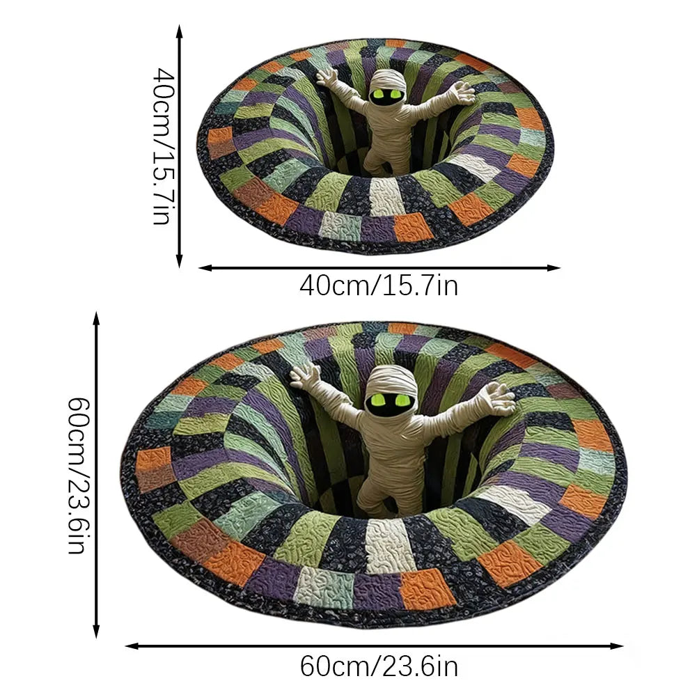 Halloween Illusion Doormat – Looks 3D, Feels Cozy