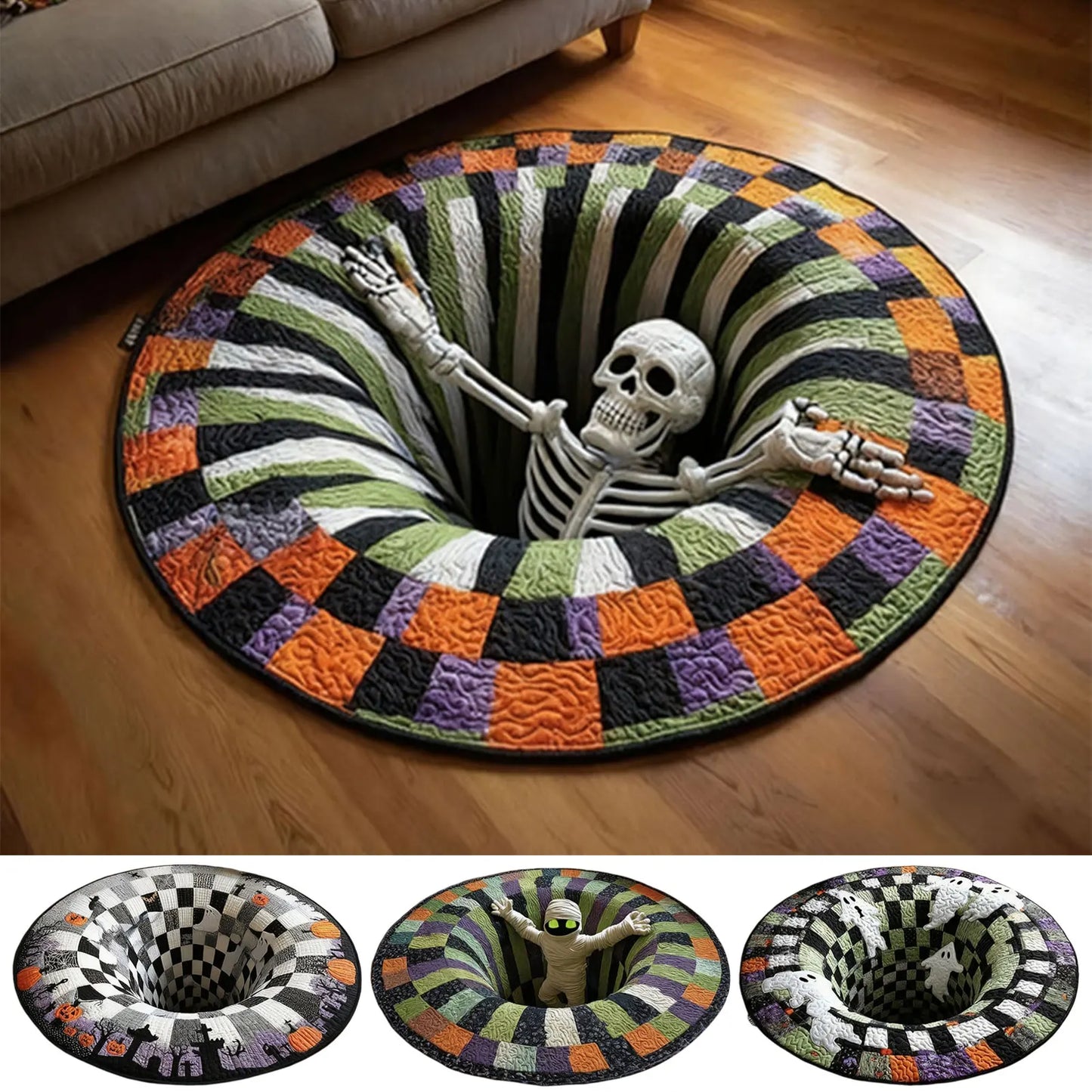 Halloween Illusion Doormat – Looks 3D, Feels Cozy